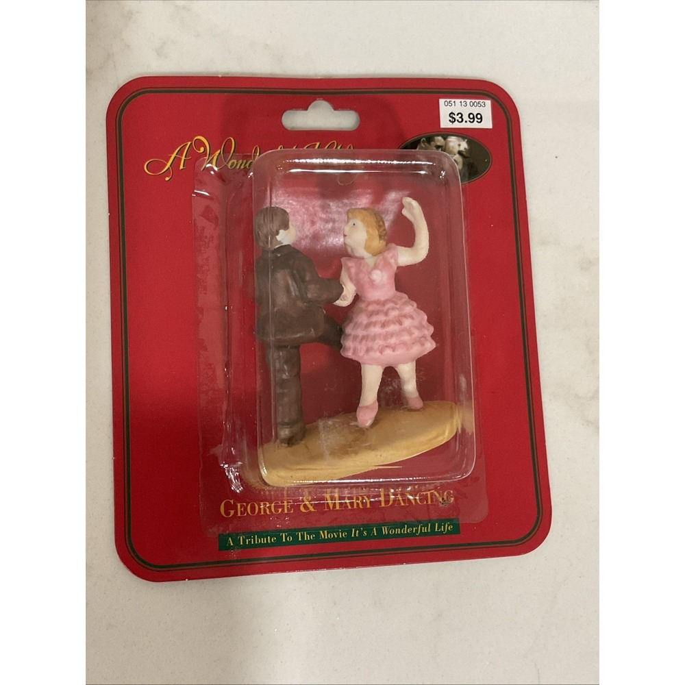 1998 It's A Wonderful Life George & Mary Dancing Porcelain Figurine New NIP